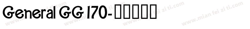 General GG 170字体转换